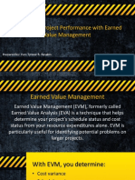 Monitoring Project Performance With Earned Value Management: Prepared By: Yves Tyrone R. Rosales