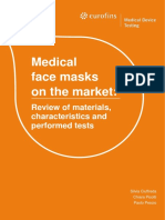 Medical Face Masks On The Market:: Review of Materials, Characteristics and Performed Tests