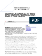 Pharmacokinetics of Bisphenol A Released From A Dental Sealant