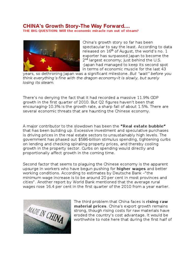 Chinese Economy-The Project | PDF | Renminbi | Economic Growth