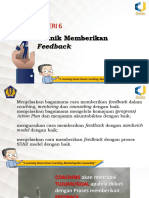 Materi 6 - Teknik Memberikan Feedback