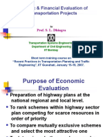 Economic & Financial Evaluation of Transportation Projects: Prof. S. L. Dhingra