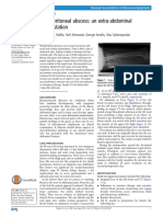 Retroperitoneal Abscess: An Extra-Abdominal Manifestation