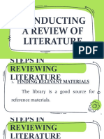 Steps Review Literature
