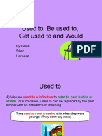 Explaining the differences between used to, be used to, and get used to
