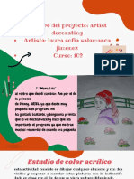Verde y Naranja Divertido Clase de Artes Visuales Educación Presentación