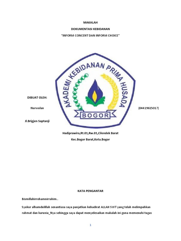 Informed Consent dan Informed Choice Kebidanan | PDF | Ilmu Sosial