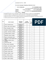 Classroom-Level Language Mapping Validation Form