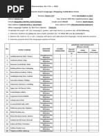 Classroom-Level Language Mapping Validation Form City