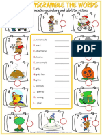 Months Vocabulary Esl Unscramble The Words Worksheet For Kids