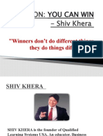 Review On: - Shiv Khera: You Can Win