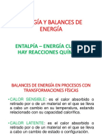 Energía y Balances de Energía