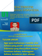 Ppt 1 Karakteristik Bahasa Indonesia