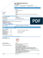 Sodium Hydroxide, 50% W/W: Safety Data Sheet