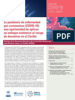 INFORME La pandemia de enfermedad por coronavirus (COVID-19) - una oportunidad de aplicar un enfoque sistémico al riesgo de desastres en el Caribe