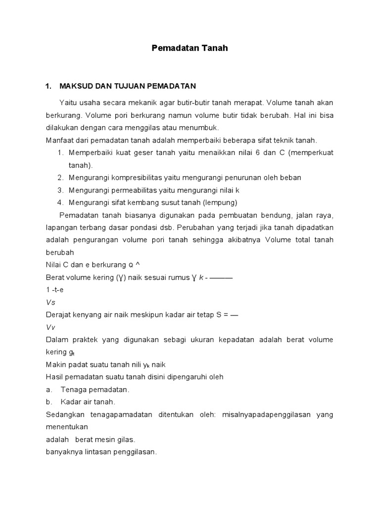 Pemadatan Tanah