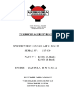 Turbocharger Division: Specification: Hs 5800 A1F 91 Ms 156 Serial N°: 527 000