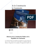 Historia de La Constitución Política de Guatemala