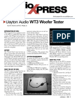 Dayton Audio WT3 Woofer Tester: by G.R. Koonce and R.O. Wright, JR