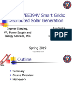 EE379K/EE394V Smart Grids: Distributed Solar Generation: Spring 2019