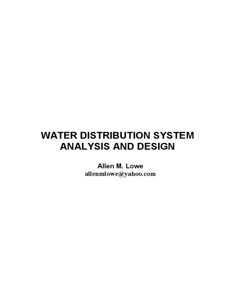 Water Distribution System Design Guide | PDF | Pascal (Unit) | Pump