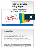 WireSpring 2010 Digital Signage Pricing Report