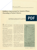 Packed: Distillation. Improvement Control. of Phase Channeling in Columns