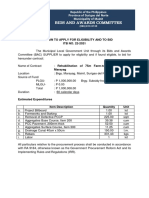 ITB 22-2021 Rehabilitation of 75m Farm-To-Market Road at Marayag