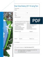 Smart Cities Directory 2017-18 Listing Form