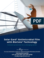 Pentagon Filmtek Suppliers & Installers of Solar Gard Antimicrobial Films Dubai, UAE