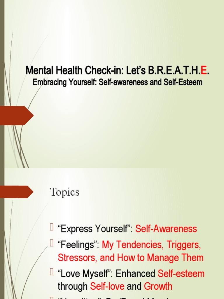 Boosting Self-Awareness for Growth | PDF | Self Awareness | Emotional ...