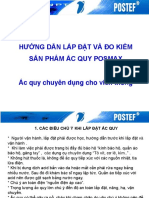 2.HƯỚNG DẪN LẮP ĐẶT ẮC QUY POSMAX 12V150AH