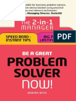 Be a Great Problem Solver Now the 2 in 1 Manager Speed Read Instant Tips Big Picture Lasting Results