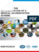 KAN Pd-03.01 (Sep 2019) Guide For The Implementation of A Medical Accreditation Scheme