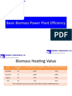 Basic Biomass Power Plant Efficiency