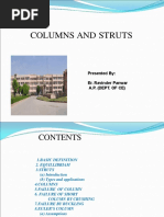 Columns and Struts: Presented By: Er. Ravinder Panwar A.P. (Dept. of Ce)