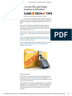How To Set File and Folder Permissions in Windows