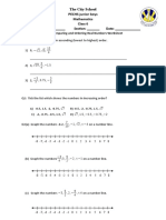 Comparing and Ordering Rational Worksheet