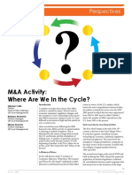 M&A Activity: Where Are We in The Cycle?: Perspectives