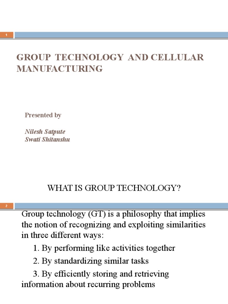 Group Technology in Cellular Manufacturing | PDF | Design | Systems Science