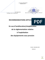 APITI AQUAP 2015 Recommendations Pour La Simplification Du Suivi en Service