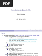 Introduction To Linux & IDL: Chia-Hsien Lin