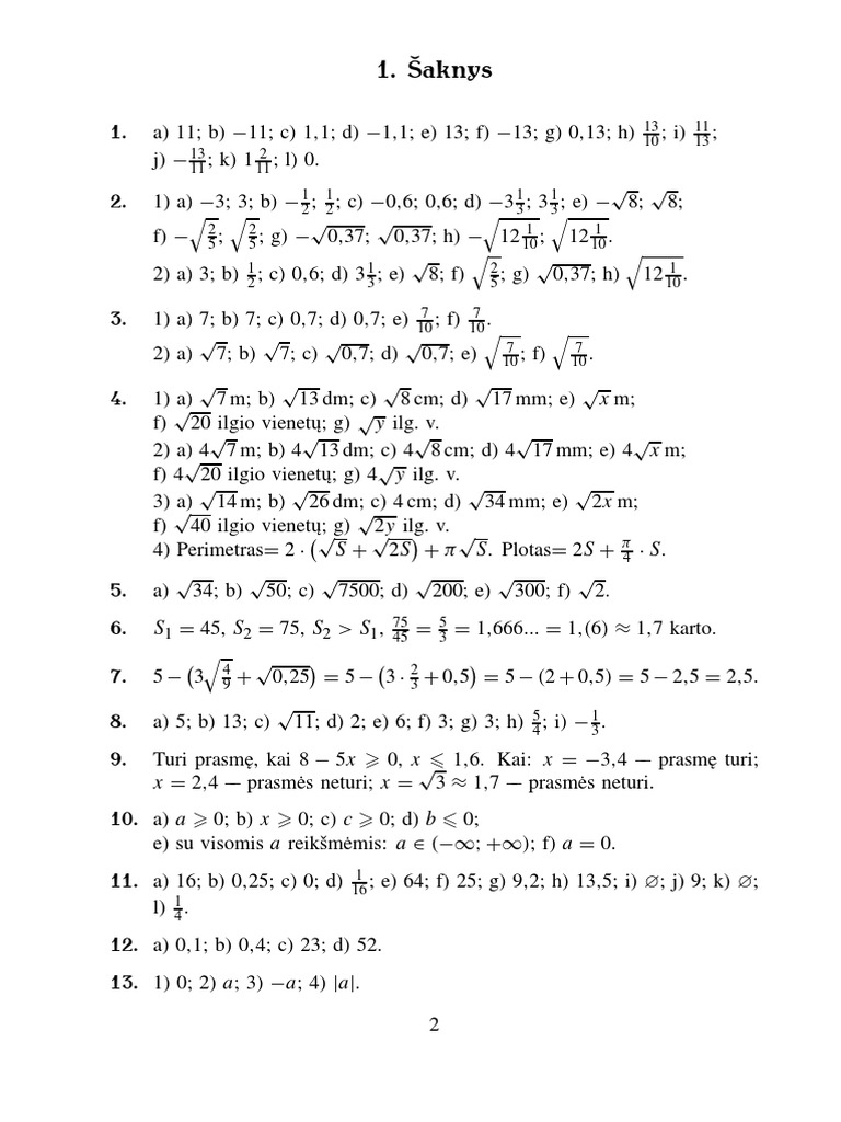 matematika tau uždavinynas 9 klasei atsakymai