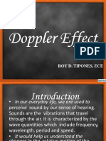 Doppler Effect: Roy D. Tipones, Ece