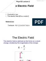 Coulomb's Law - The Electric Field (E Is A Vector!)