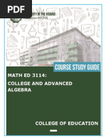 Course Packet in MATH ED 122