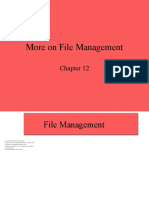 More On File Management