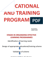 Educational and Training Programmes