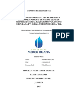 Penerapan Pengendalian Persediaan Komponen Produk Tx401sbv5 Dengan Metode Material Requirement Planning (MRP) Pada Pt. Surya Toto Indonesia, TBK