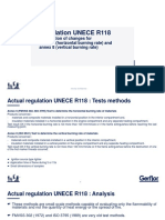 UNECE R118 Proposed Changes to Annex 6 and 8 Horizontal Vertical Burn Tests